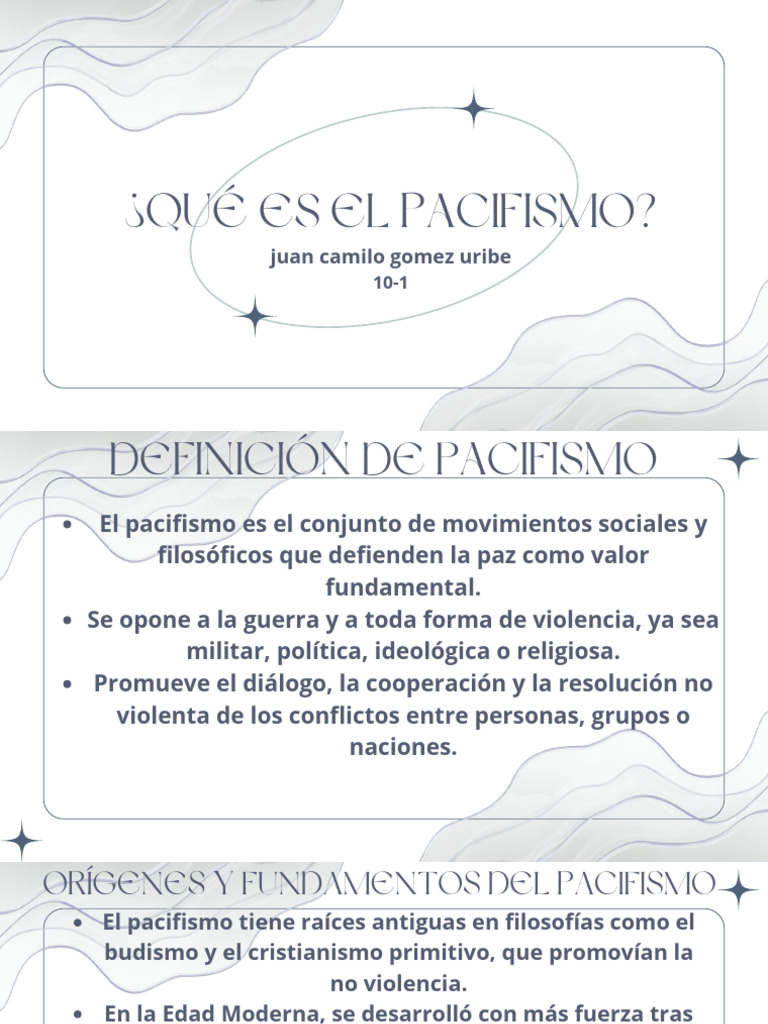 Definición y Tipos de Pacifismo | PDF