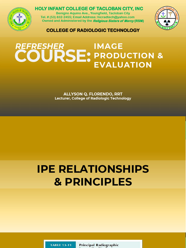 Ipe | PDF | Radiography | Medical Specialties