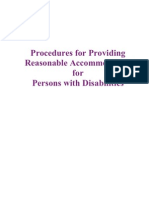 Exhibit 10 -- Procedures for Providing Reasonable Accommodation