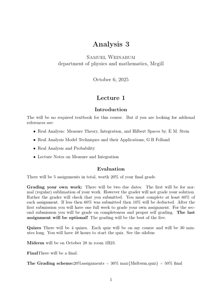 Analysis 3 (7) | PDF | Measure (Mathematics) | Integral