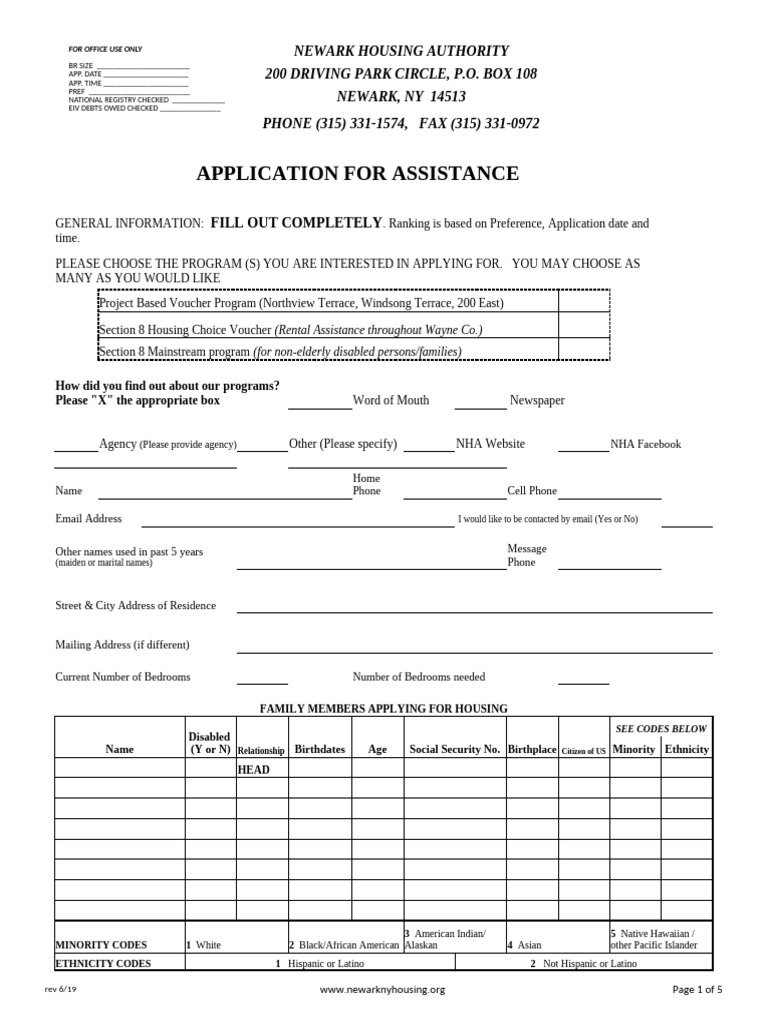 Application For Assistance Fillable | PDF | Domestic Violence | Social ...