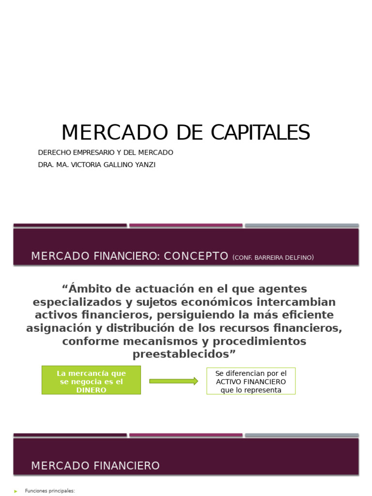 Claves del Mercado de Capitales en Argentina | PDF | Bolsa | Bolsa de ...