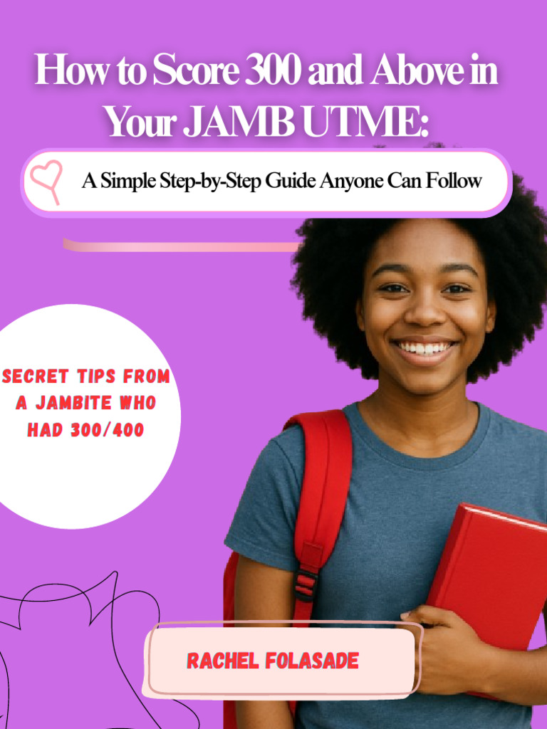How To Score 300 and Above in Your JAMB UTME EXAM | PDF | Flashcard ...