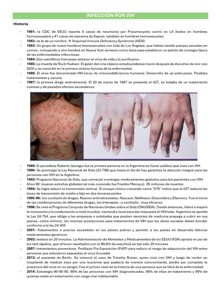 Infección Por Vih - Final | PDF | VIH | VIH / SIDA