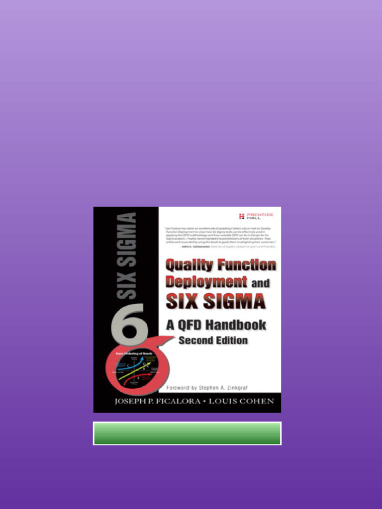 Quality Function Deployment And Six Sigma A Qfd Handbook 2nd Ed ...