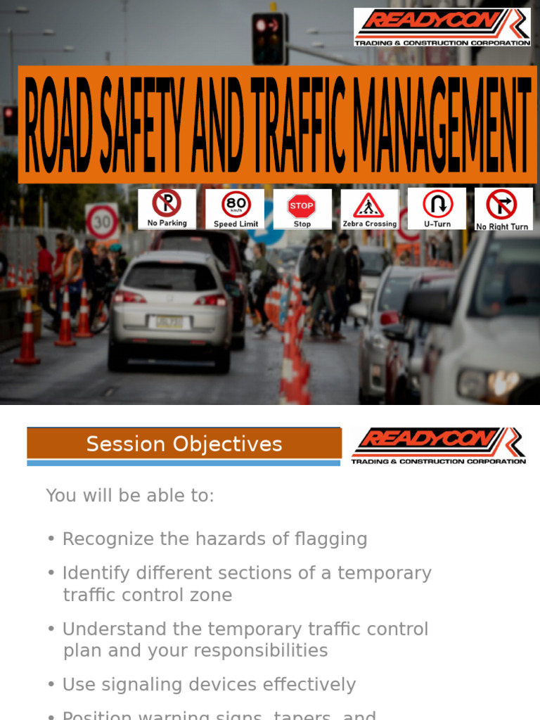 Work Zone Safety and Traffic Control Guide | PDF | Traffic | Road