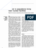 Cancer in Populations Living Near Nuclear Facilities Report of A Survey by Researchers at The US National Cancer Institute