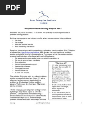 A3 Problem-Solving Process
