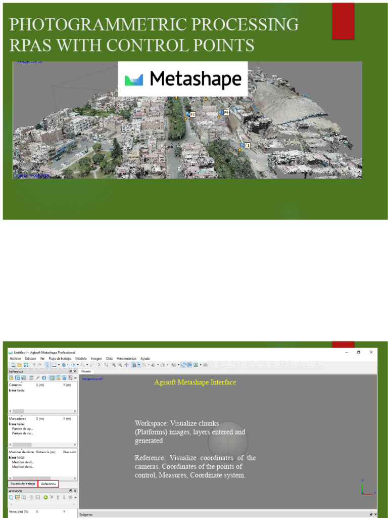 Metashape GCP Workflow Guide | PDF | Texture Mapping | Computer Vision
