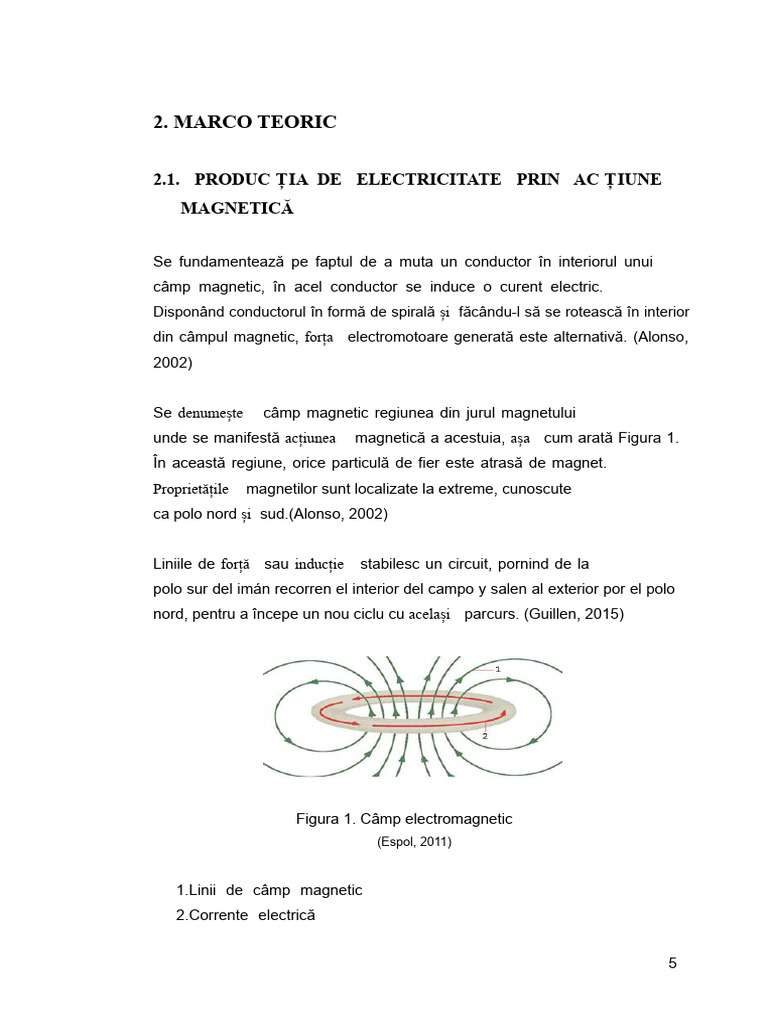 Cadru Teoretic Electricitate Auto | PDF
