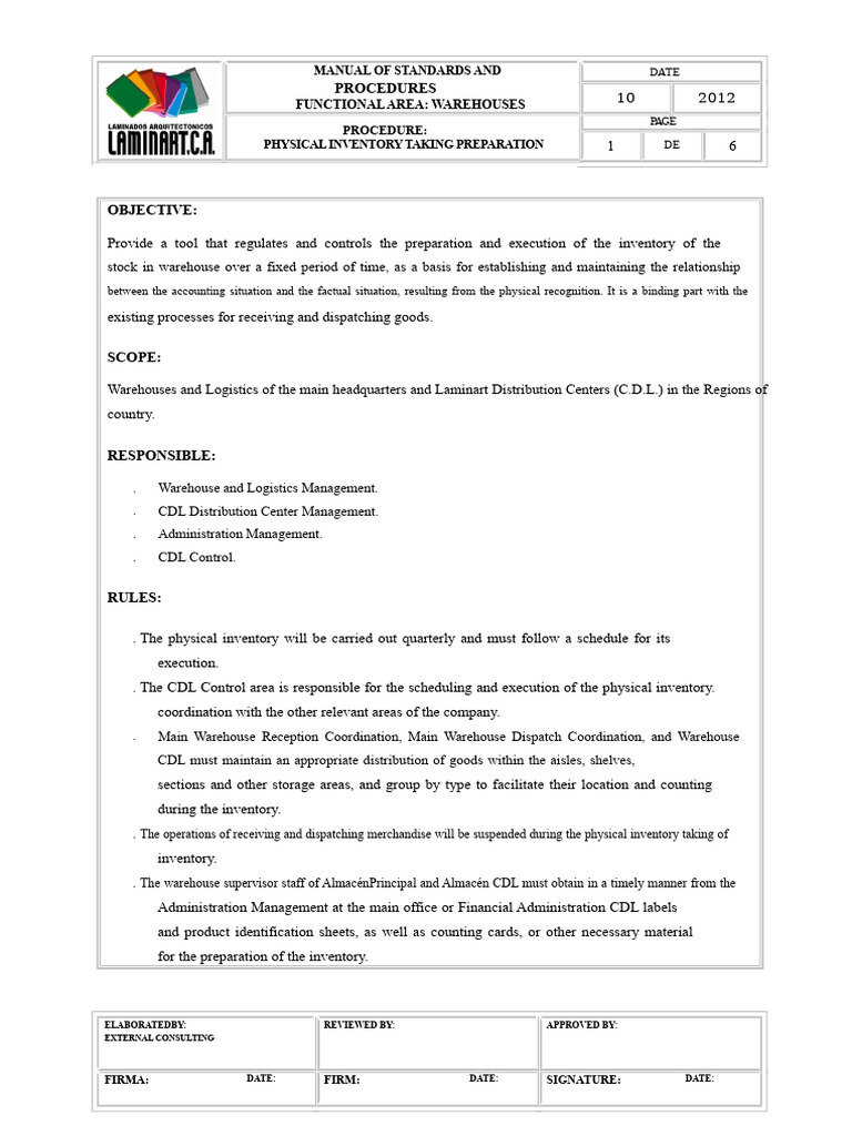 Physical Inventory Preparation Guide | PDF | Warehouse | Inventory