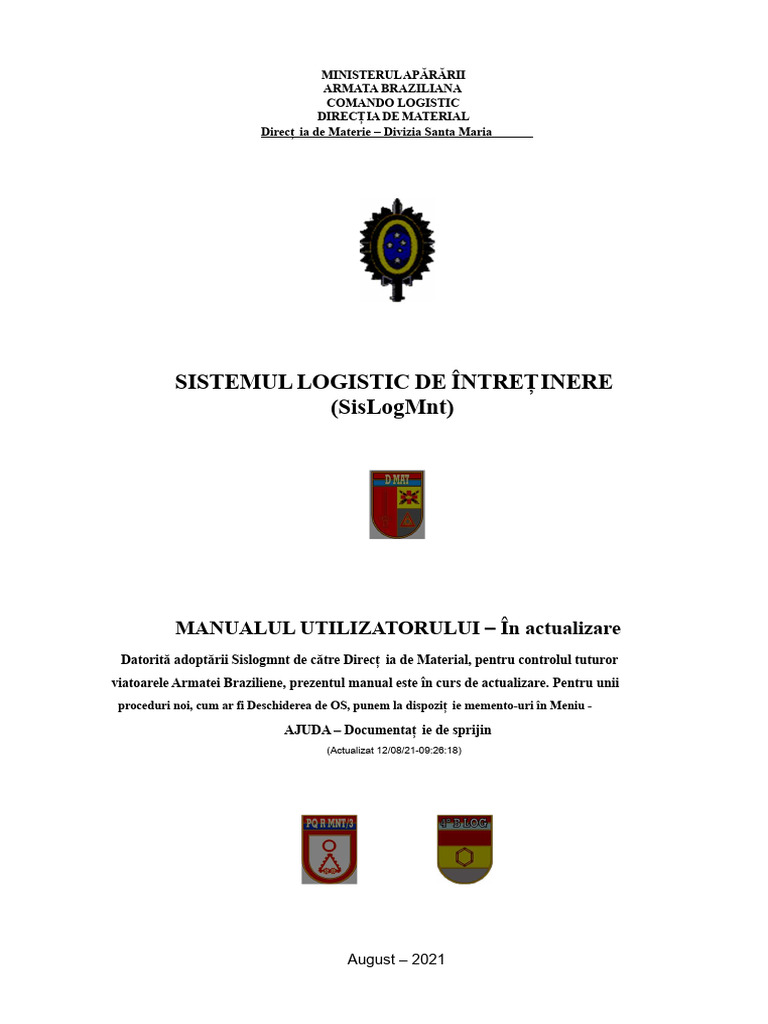 Manual SISLOG MNT | PDF