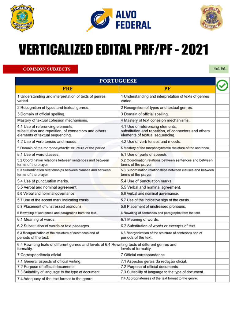 Verticalized Comparative Notice - PRF and PF 2021 - Alvofederal 3rd ...