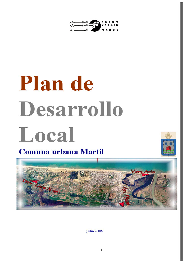 Plan de Desarrollo Local Martil 2006 | PDF | Planificación | Mar