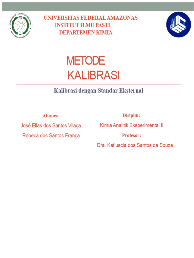 Kalibrasi Analitik dengan Standar Eksternal | PDF