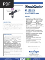 Senninger 40 Series Effluent