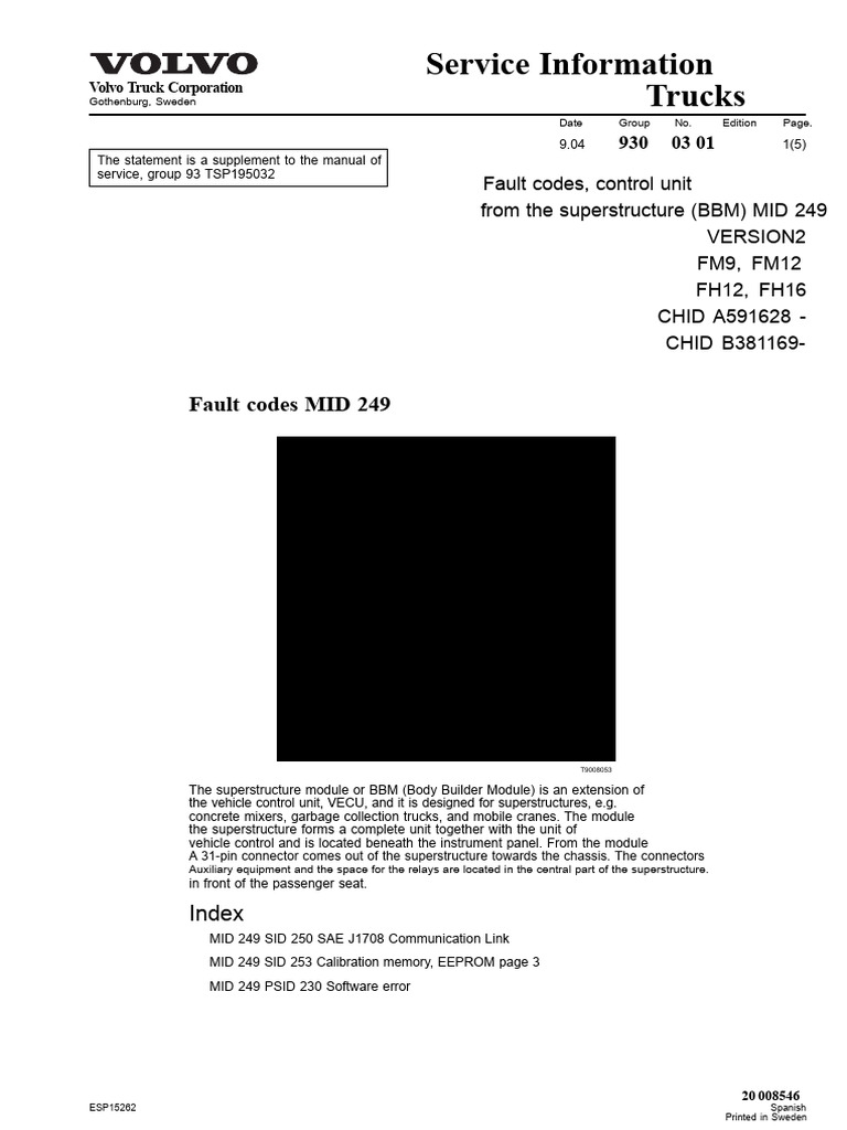 312599280-IS-93-MID-249-BBM-Fault Codes PDF | PDF | Information | Power ...