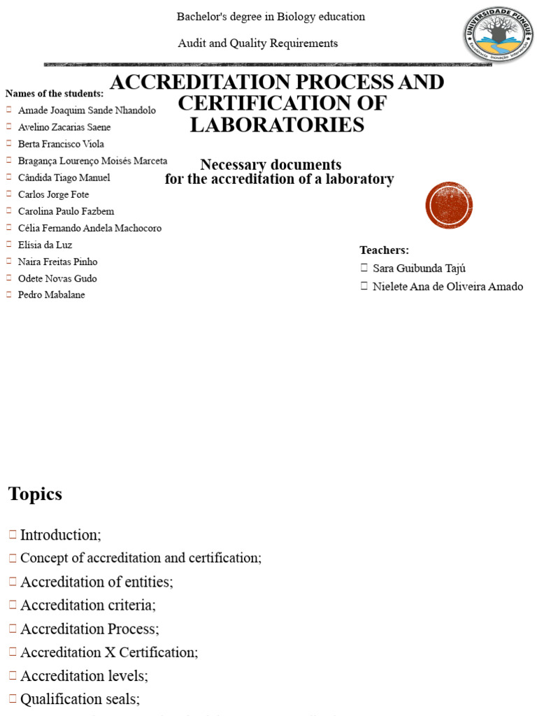 Biology Degree Accreditation Process Guide | PDF | Certification ...