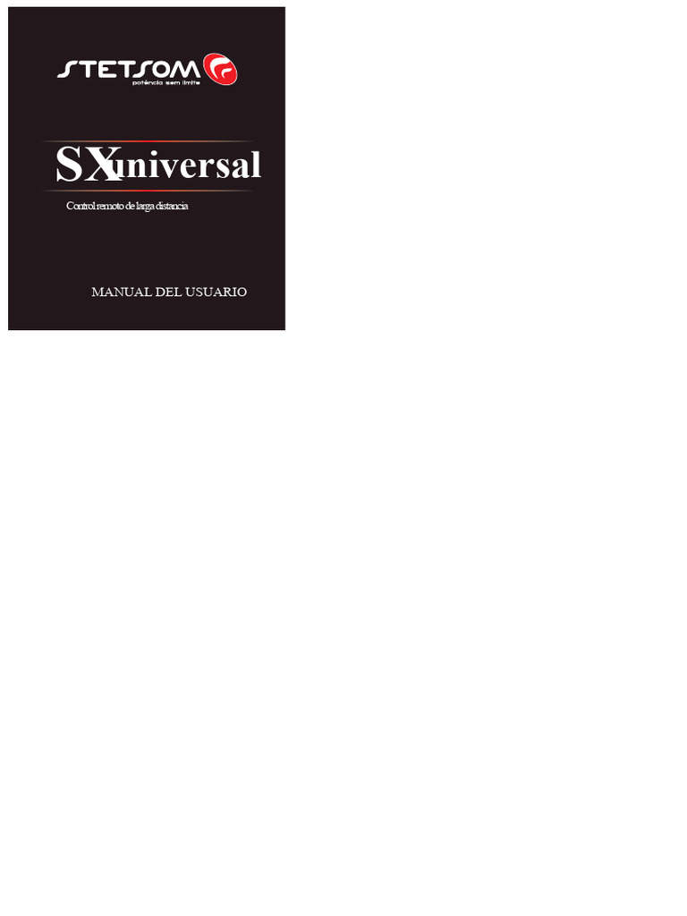 9669 R3 Manual SX Universal | PDF | Control remoto | Ingenieria Eléctrica