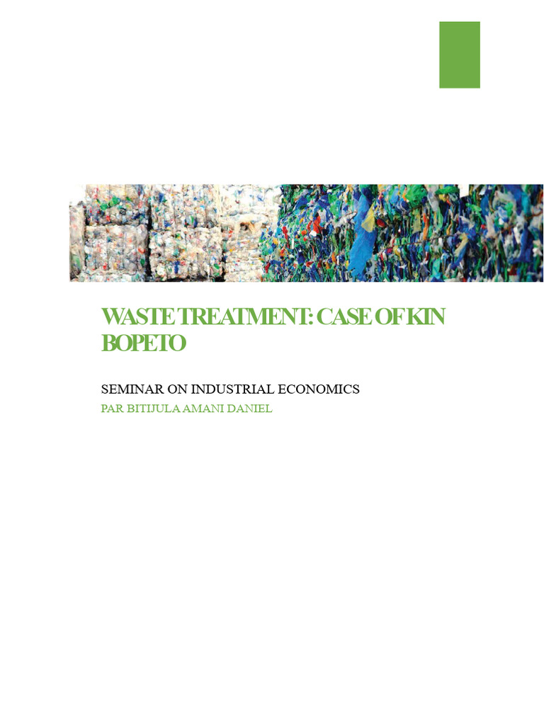 Waste Treatment Case of Kinbopeto | PDF | Waste | Waste Management