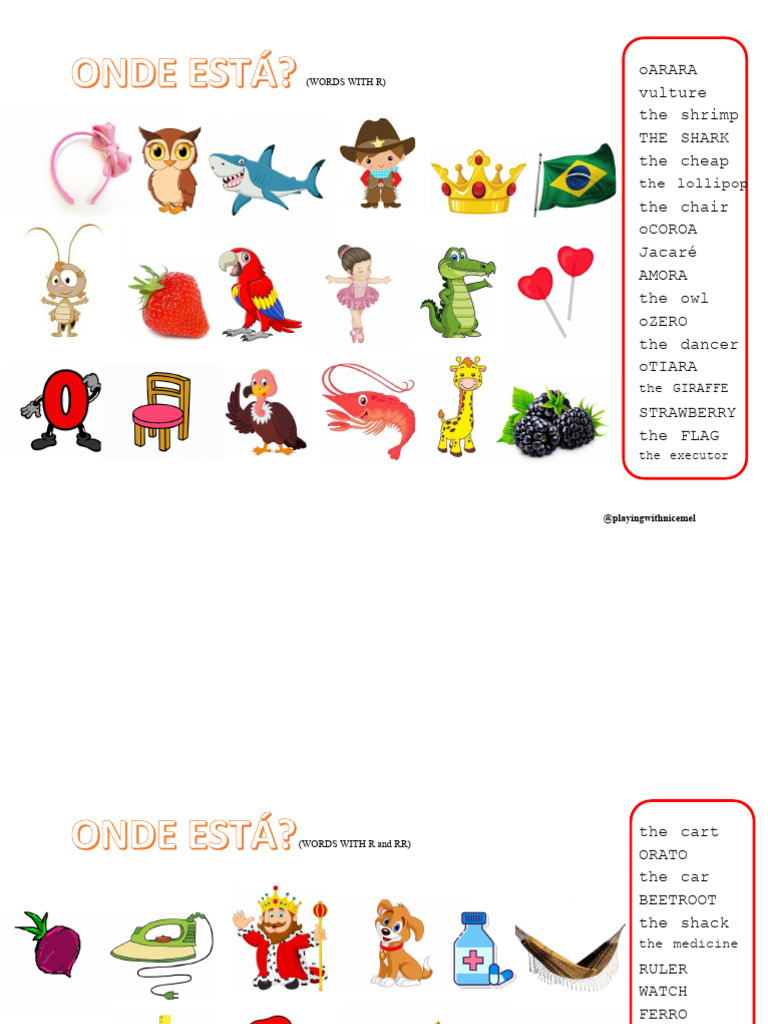 Where Are Words With R and RR | PDF