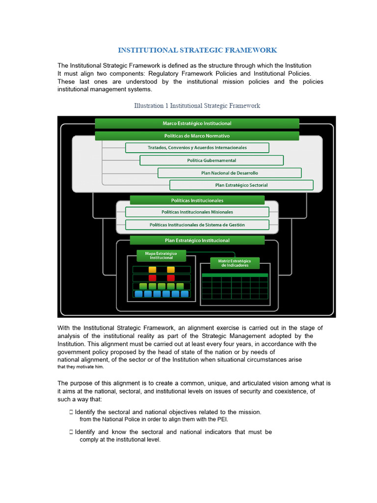 Institutional Strategic Framework Overview | PDF | Policy | Treaty