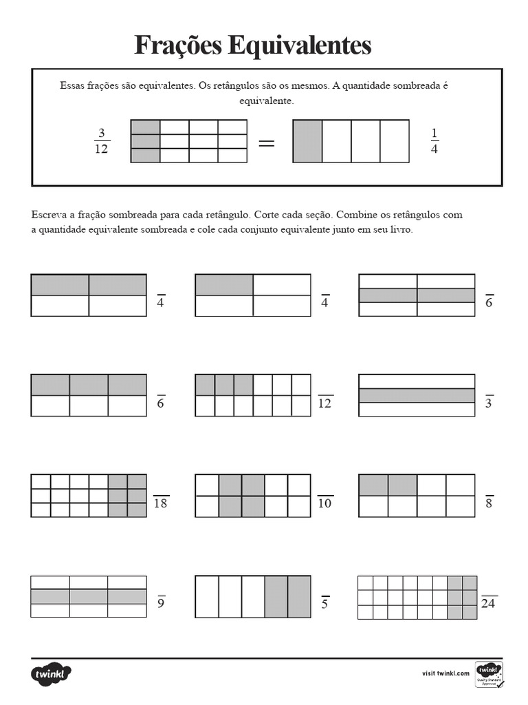 Entendendo Frações Equivalentes | PDF | Matemática | Teoria dos Números