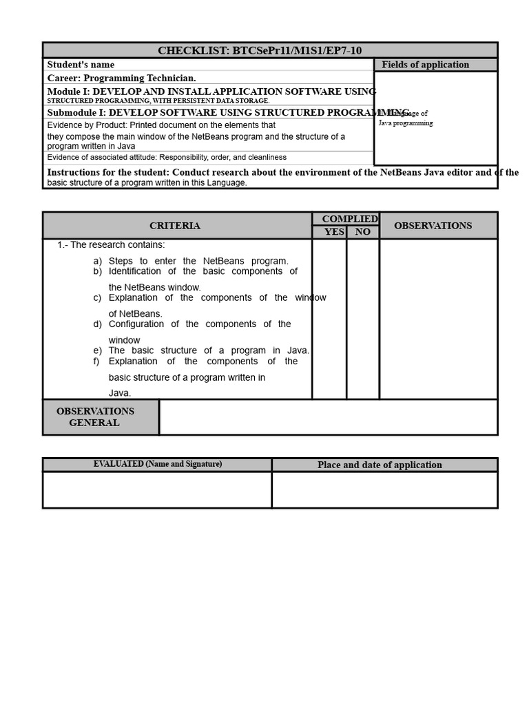 CHECKLISTS FOR PROGRAMMING | PDF | Computer Program | Programming