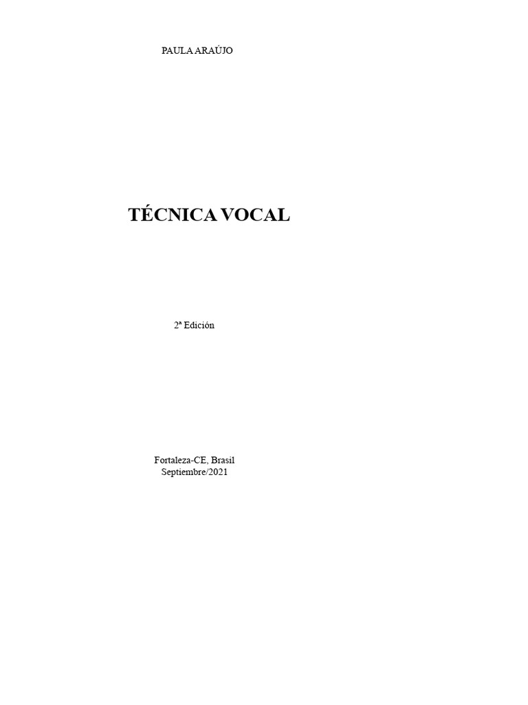 Guía Completa de Técnica Vocal | PDF | Sonido | Canto