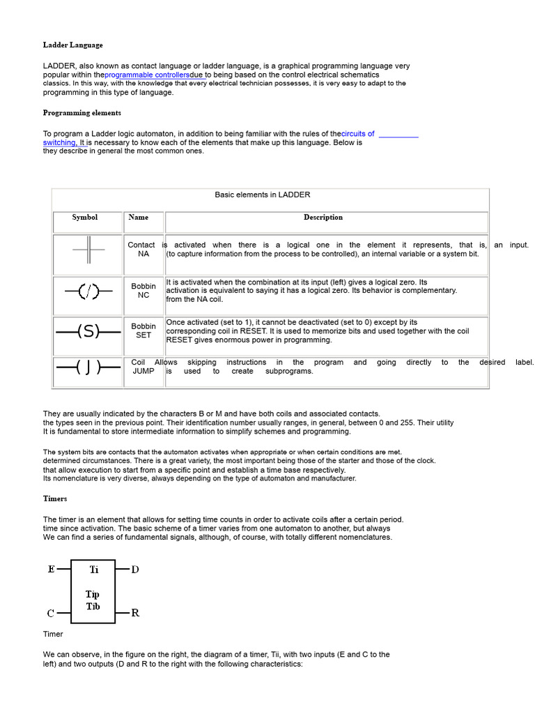 Ladder Language | PDF | Computer Engineering | Computing