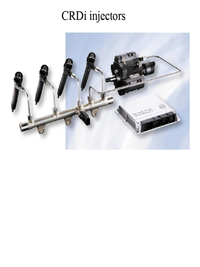 CRDi INJECTORS. | PDF | Fuel Injection | Energy Technology