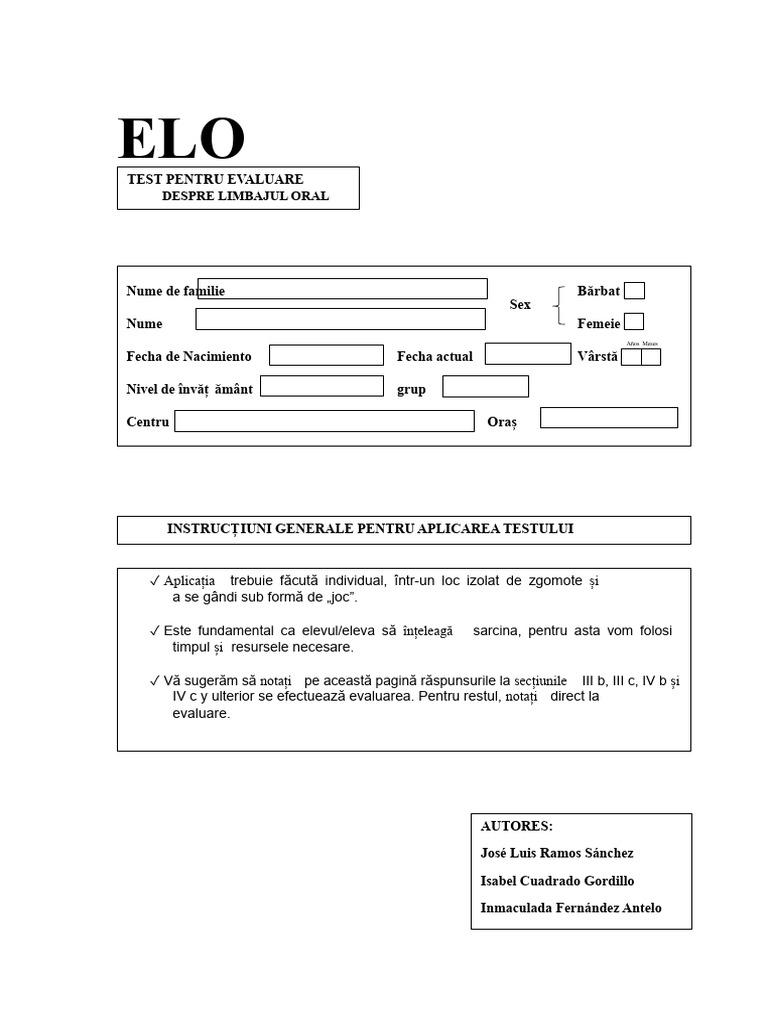 Protocolul ELO | PDF
