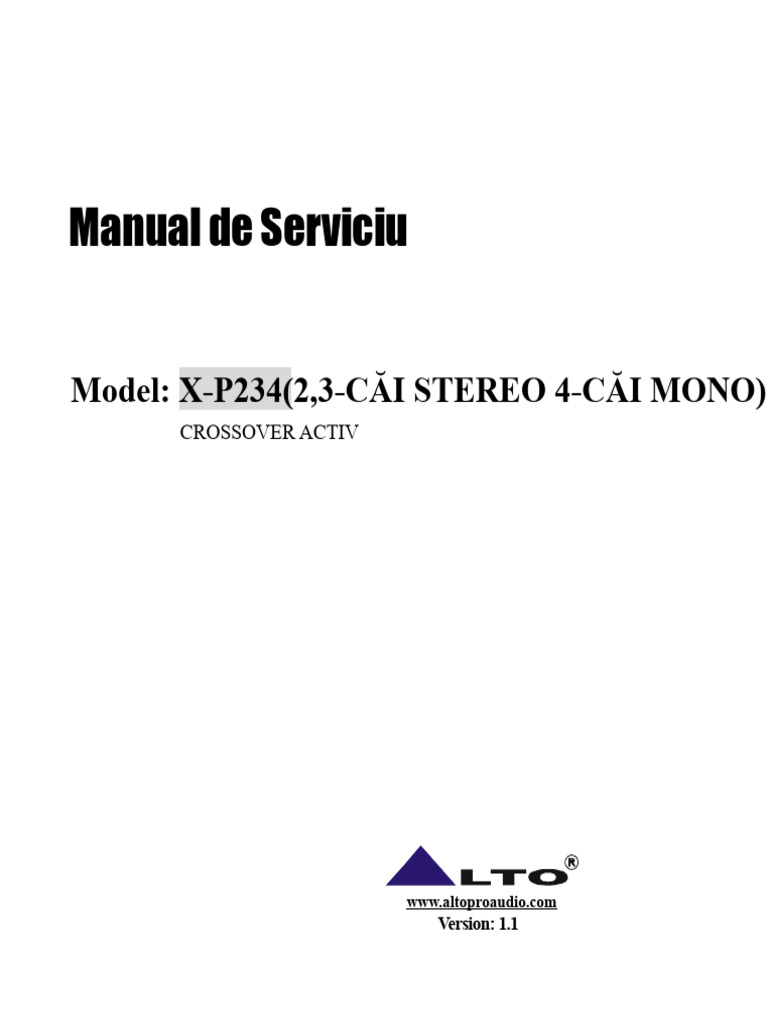 crossover alto | PDF