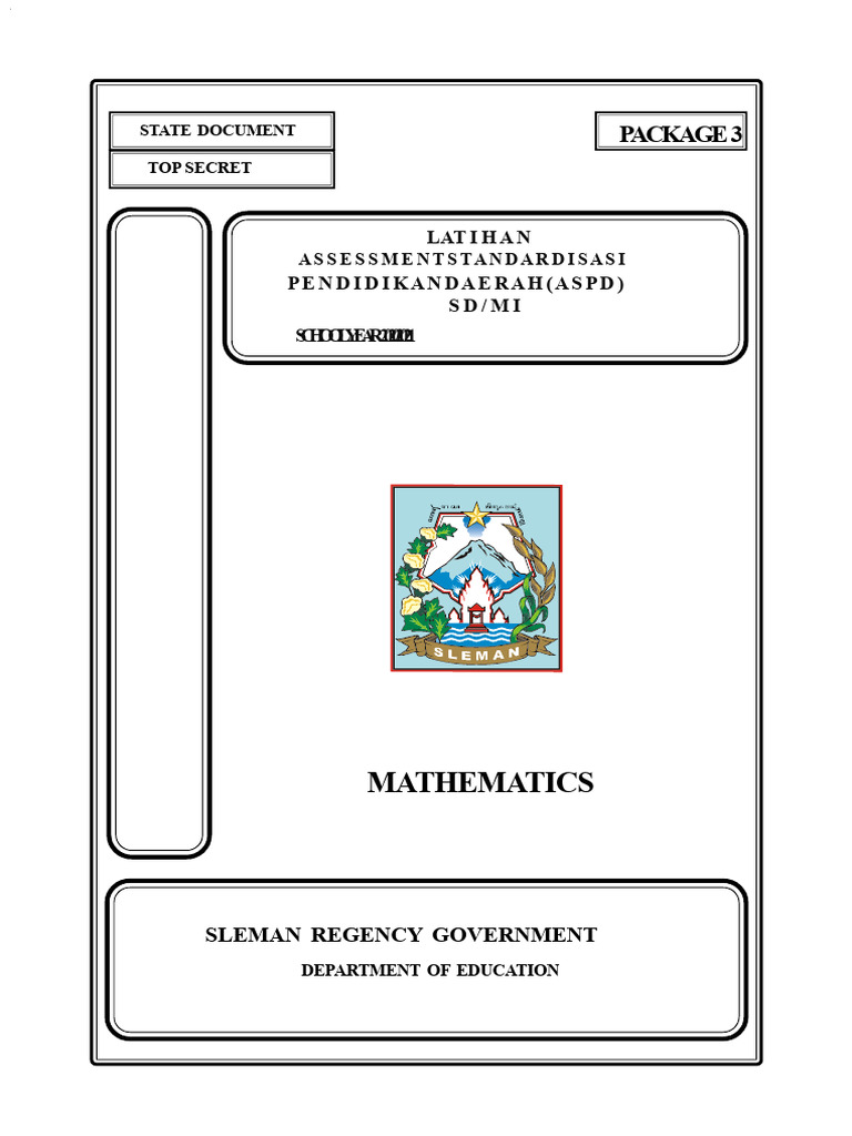 2021 Mathematics Assessment Guide | PDF | Area | Geometry