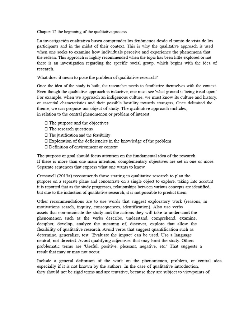 Qualitative Research Process Overview | PDF | Qualitative Research ...