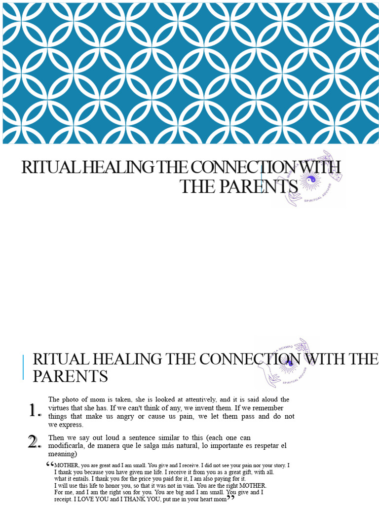 Ritual Healing The Connection With The Parents | PDF