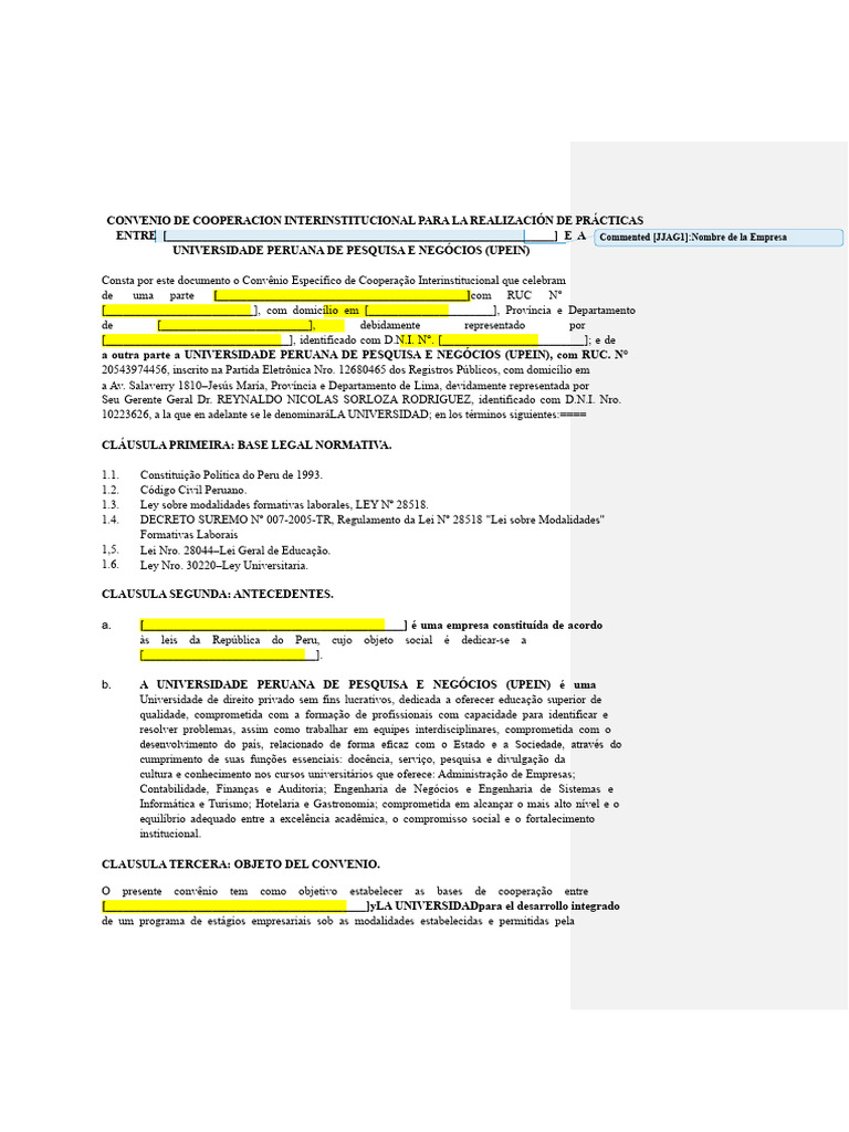Modelo Convênio Interinstitucional Pdf