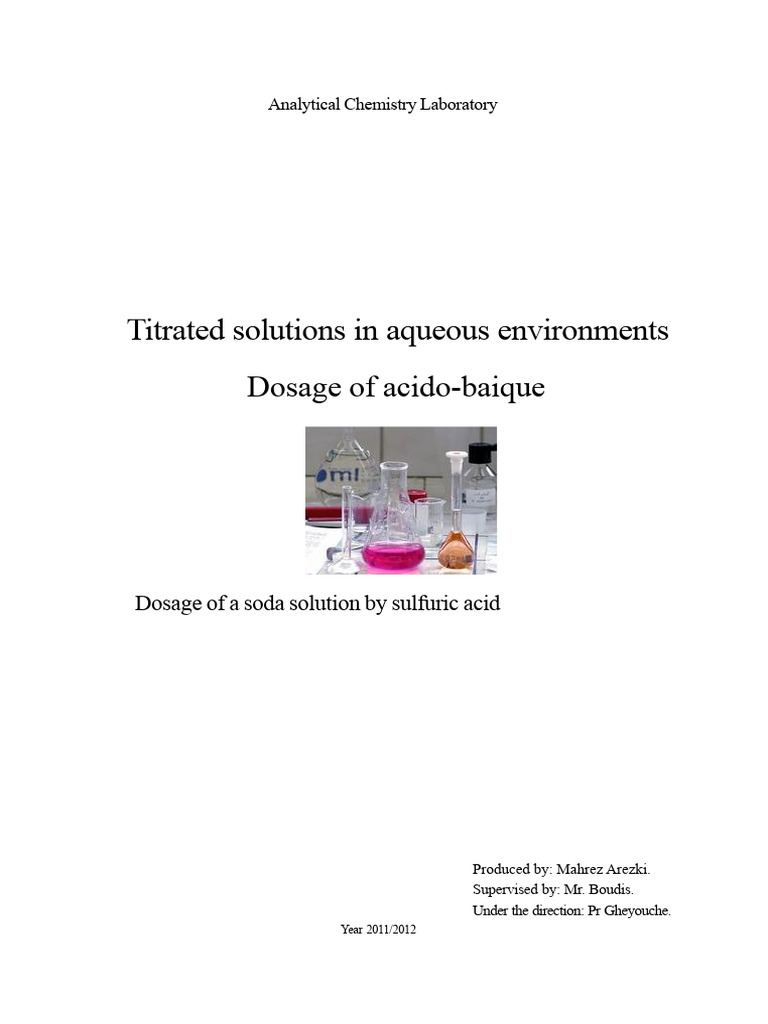 Titration Techniques in Analytical Chemistry | PDF | Titration | Chemistry