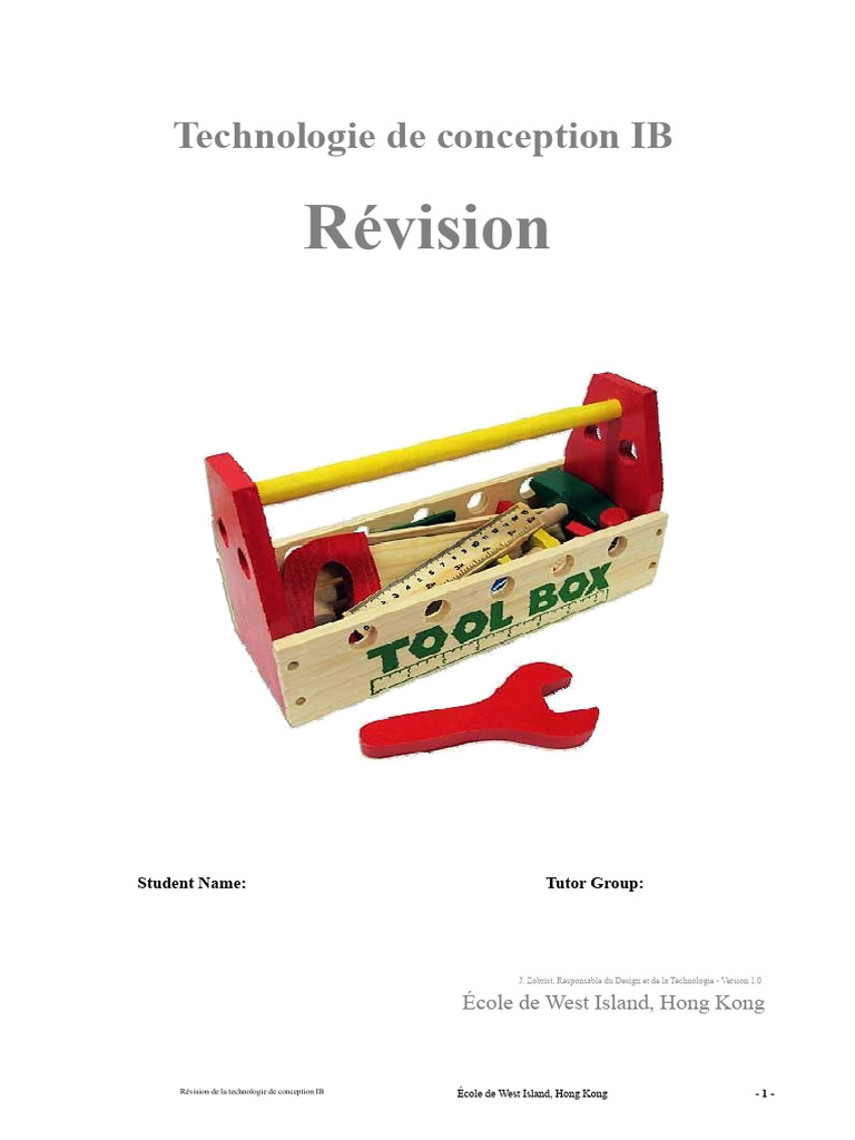 Révision Technologie de Conception IB | PDF | Métaux | Conception