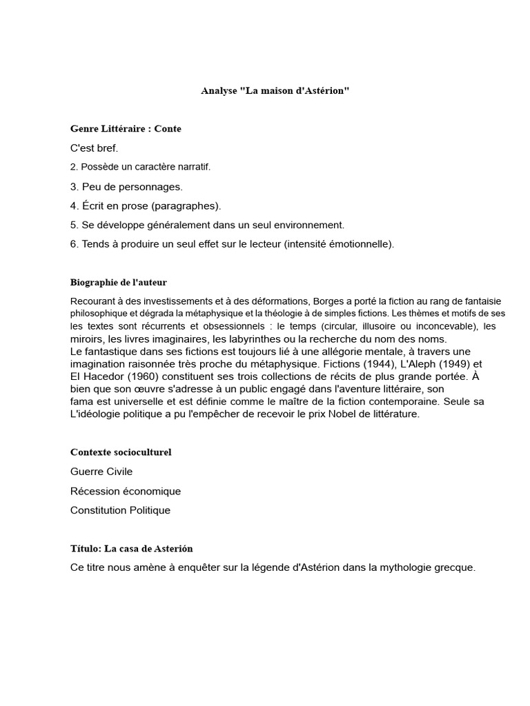 Analyse de 