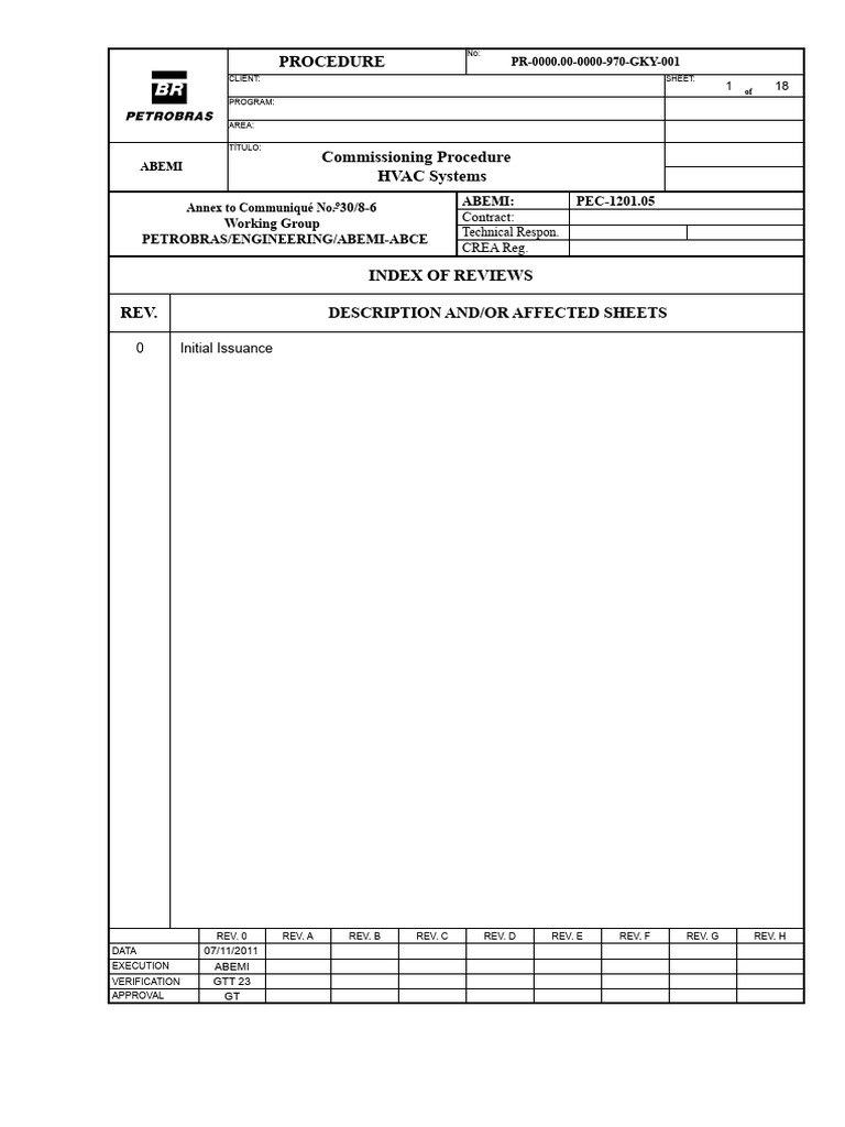 HVAC Systems Commissioning Procedure | PDF | Verification And ...