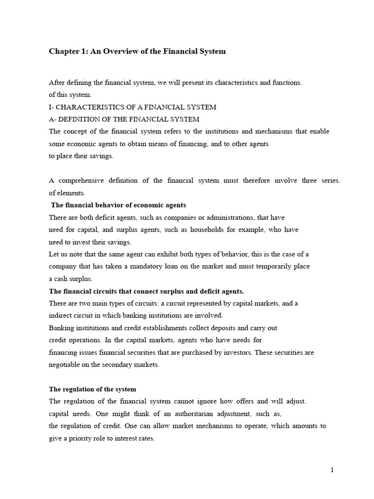 Overview of Financial System Functions | PDF | Interest | Overdraft