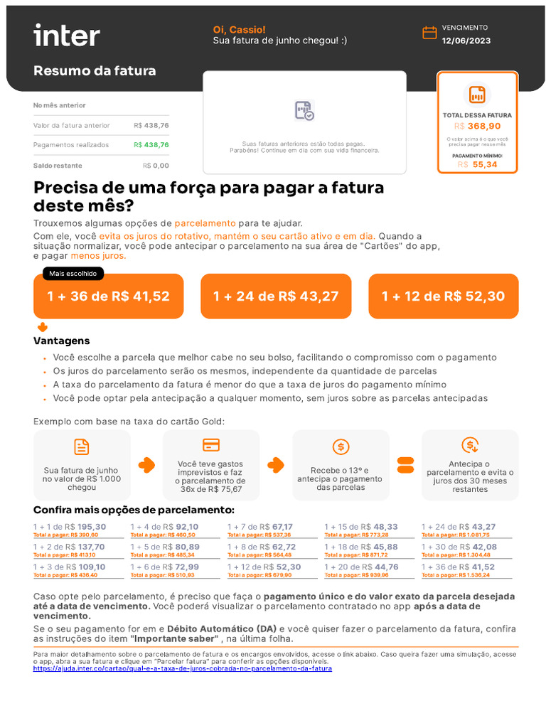 Inter Bank Invoice | PDF