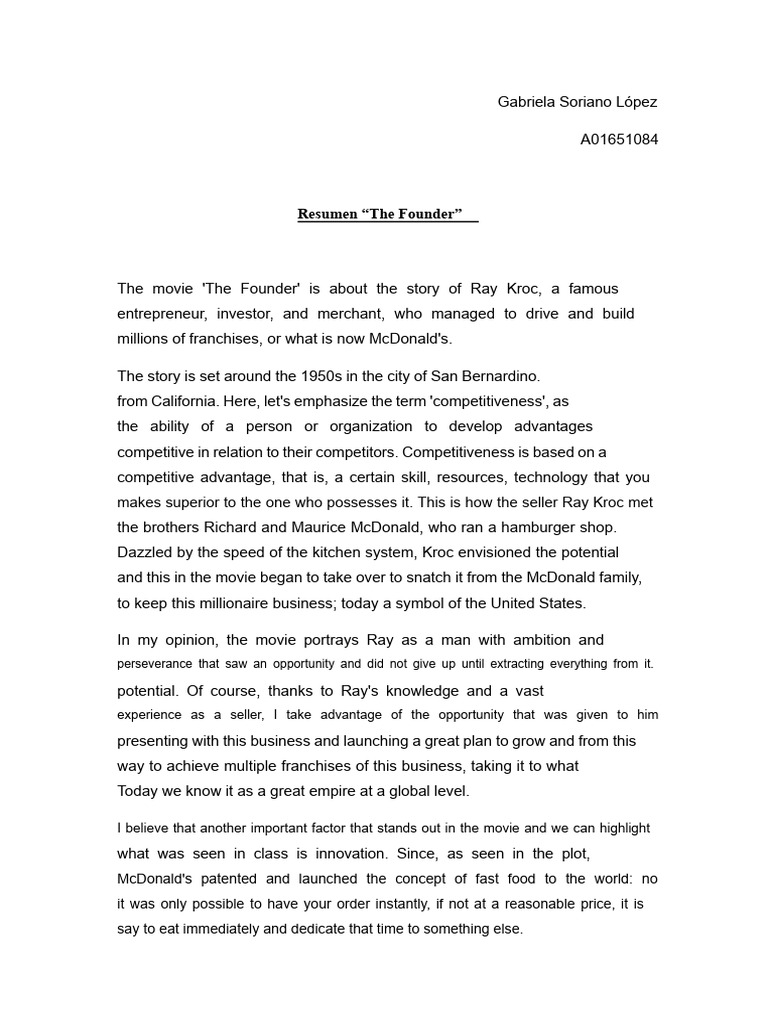 the founder summary.docx | PDF | Business