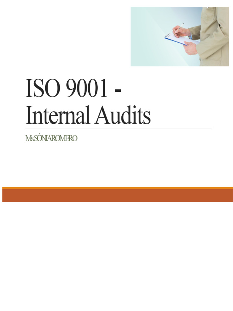 Internal Audits for ISO 9001 Training | PDF | Audit | Internal Audit