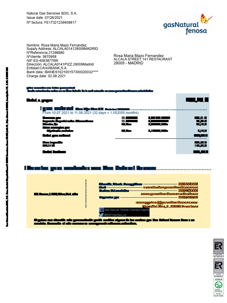 Rosa Invoice | PDF