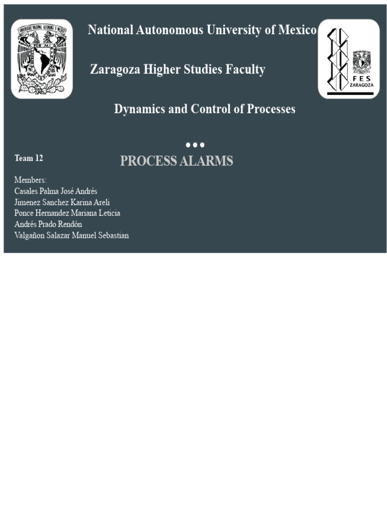 Understanding Process Alarms in Control Systems | PDF | System ...