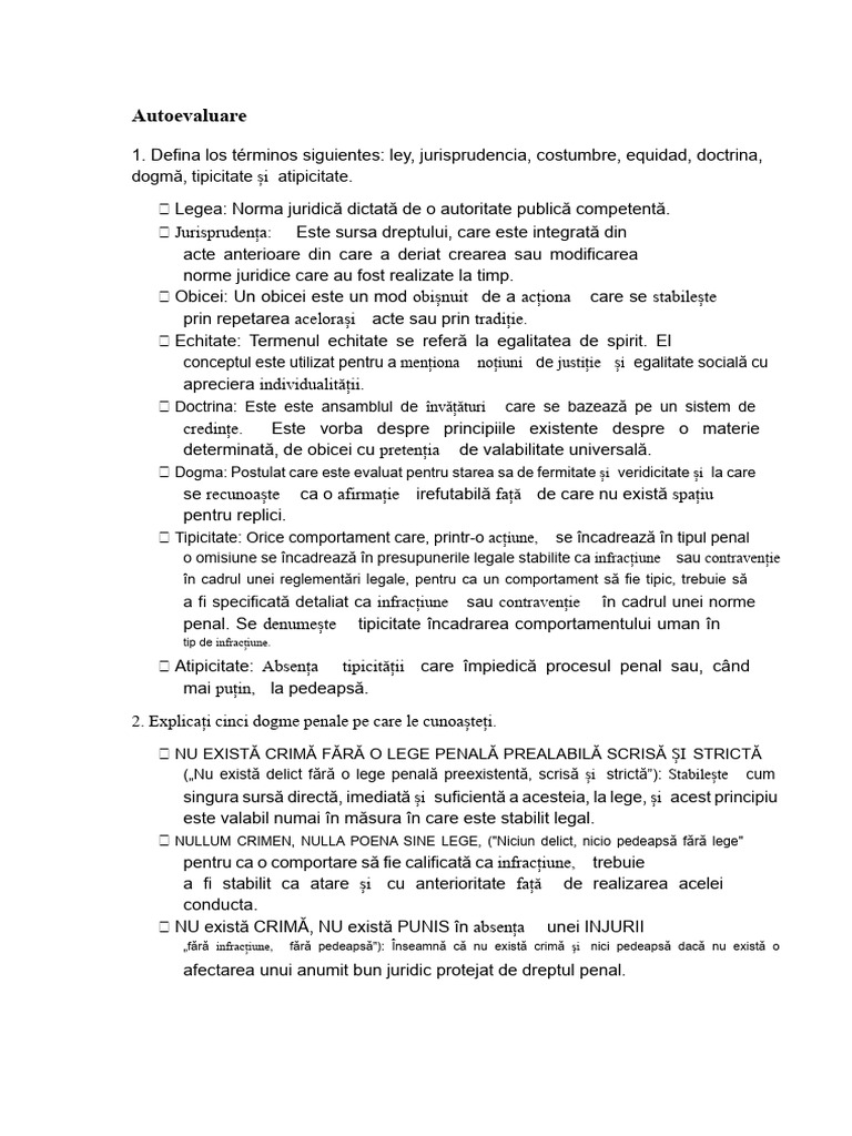 Autoevaluare | PDF