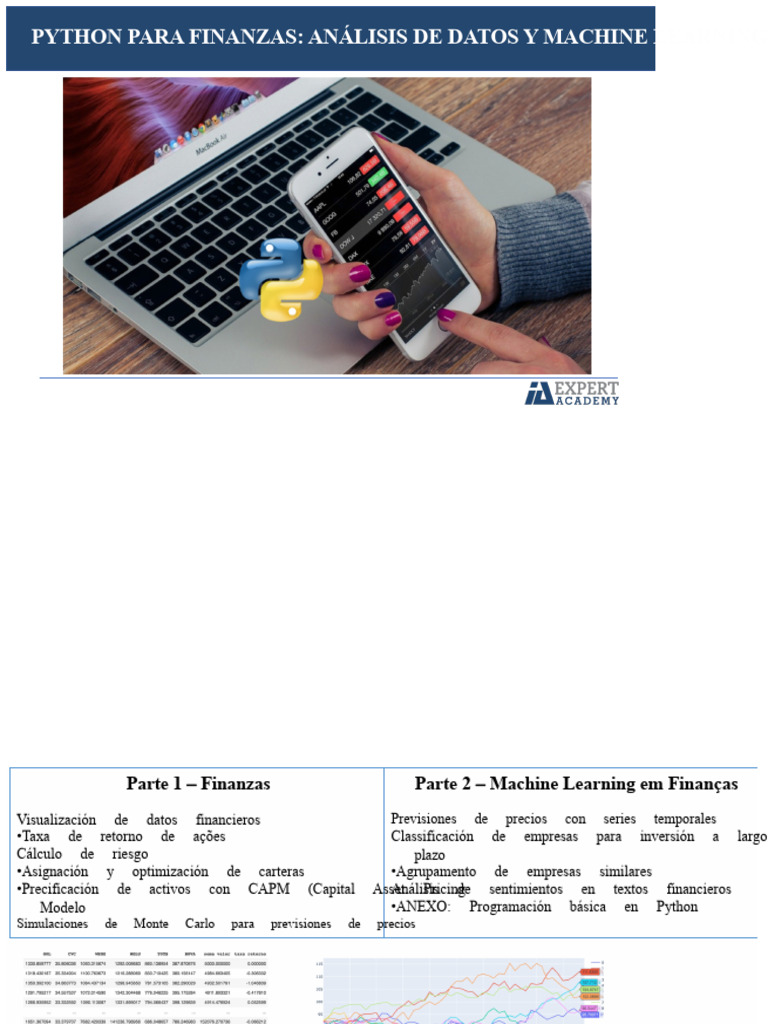 Python en Finanzas: Análisis y Machine Learning | PDF | Aprendizaje ...