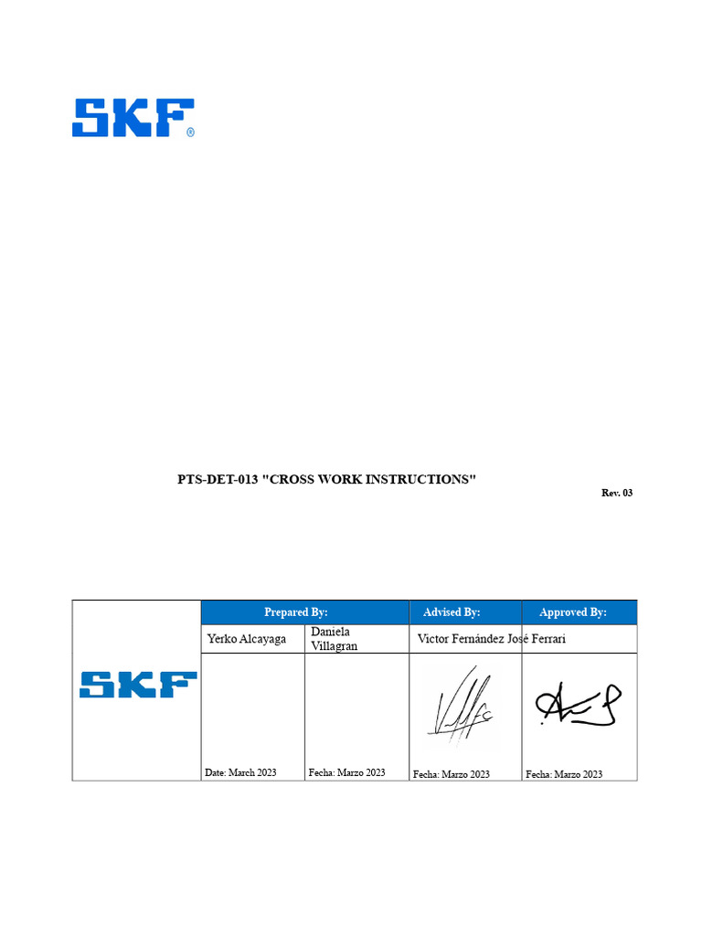Cross Work Instructions for Safety Compliance | PDF | Fires | Dangerous ...
